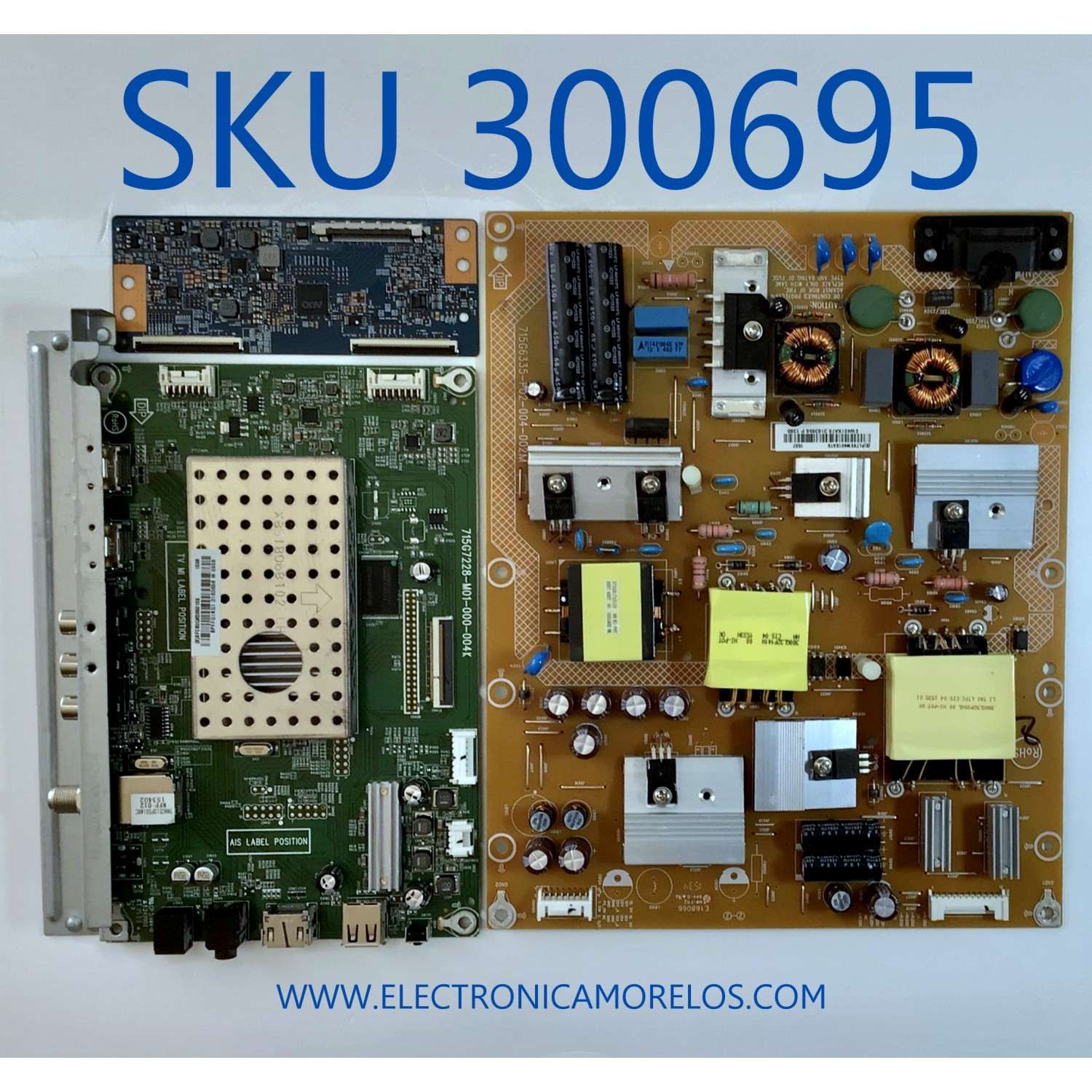 KIT DE TARJETAS PARA TV LG / MAIN XFCB0QK035 / 715G7228-M01-000-004K / FUENTE PLTVEW401XAT9 / 715G6335-P02-004-002M / T-CON 55.55T16.C10 / 55T23-C02 / PANEL TPT550J1-HVN06.U REV:S510D / MODELO 55LF5700 / 55LF5700-UA / 55LF5700-UA.CUSDLH